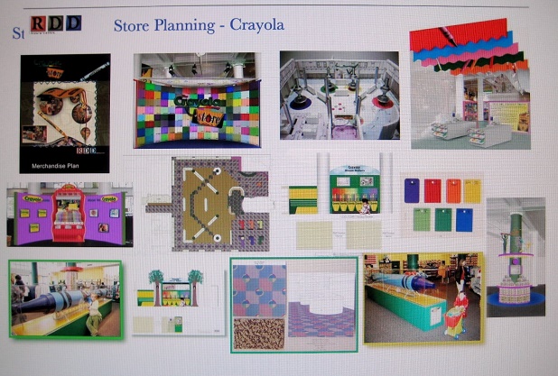 easton PA, crayola, crayola license dept, brand license dep, brand store, vendor display, concept shop, global shop